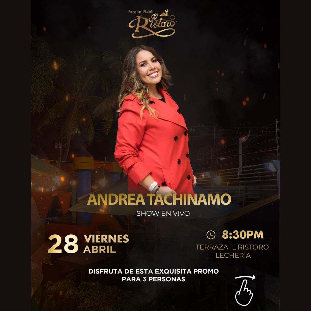 Hola Ticket | Andrea tachinamo show en vivo